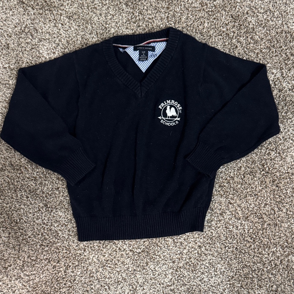 Primrose uniform Tommy Hilfiger Navy V-Neck Sweater